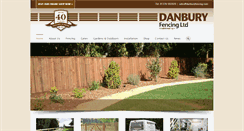 Desktop Screenshot of danburyfencing.com